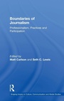 Cover: Boundaries of Journalism - Routledge