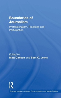 Enlarge image Cover: Boundaries of Journalism - Routledge