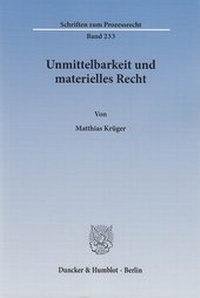 Abbildung von: Unmittelbarkeit und materielles Recht - fibre