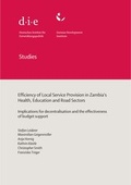 Cover: Efficiency of local service provision in Zambia's health, education and road sectors: implications for decentralisation and the effectiveness of budget support - German Institute of Development and Sustainability (IDOS) gGmbH
