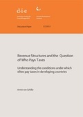 Cover: Revenue structures and the question of who pays taxes - German Institute of Development and Sustainability (IDOS) gGmbH