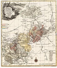 Abbildung von: Historische Karte: VOGTLAND. Fürstentum Reuss. Reuss-Plauischen-Herrschaften 1757 (Plano) - Verlag Rockstuhl