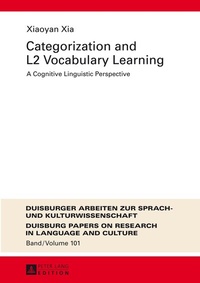 Abbildung von: Categorization and L2 Vocabulary Learning - Peter Lang Verlag