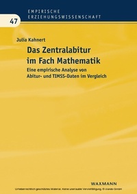 Abbildung von: Das Zentralabitur im Fach Mathematik - Waxmann Verlag GmbH