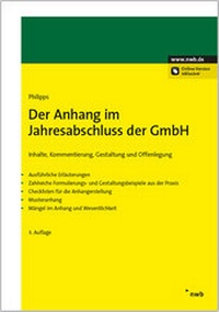 Abbildung von: Der Anhang im Jahresabschluss der GmbH - NWB
