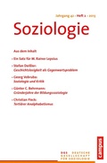Cover: Soziologie Jg. 42 (2013) 2 - Campus