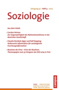 Cover: Soziologie Jg. 42 (2013) 4 - Campus