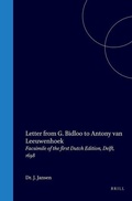 Cover: Letter from G. Bidloo to Antony van Leeuwenhoek - Brill | Hes & De Graaf