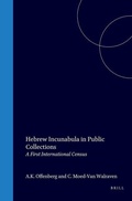 Cover: Hebrew Incunabula in Public Collections - Brill | Hes & De Graaf
