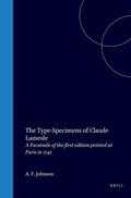Cover: The Type-Specimens of Claude Lamesle - Brill | Hes & De Graaf