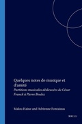 Cover: Quelques notes de musique et d'amite - Brill | Hes & De Graaf