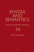 Cover: Lexical Functional Grammar - Brill