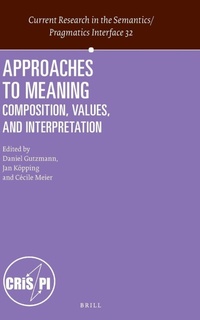 Enlarge image Cover: Approaches to Meaning - Brill