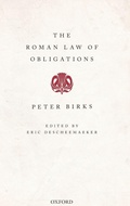 Cover: The Roman Law of Obligations - Oxford University Press