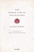 Cover: The Roman Law of Obligations - Oxford University Press