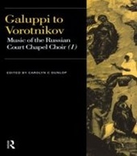 Abbildung von: Galuppi to Vorotnikov - Routledge
