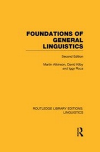 Abbildung von: Foundations of General Linguistics - Routledge