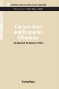 Enlarge image Cover: Conservation and Economic Efficiency - RFF Press