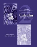 Cover: Student Solutions Manual, Vol. 2 for Swokowski's Calculus - Wadsworth Publishing Co Inc