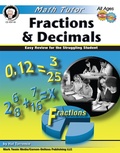 Cover: Math Tutor: Fractions and Decimals, Ages 9 - 14 - Mark Twain Media