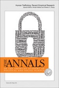 Cover: The ANNALS of the American Academy of Political & Social Science - SAGE Publications Inc