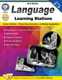 Enlarge image Cover: Language Learning Stations, Grades 6 - 8 - Mark Twain Media