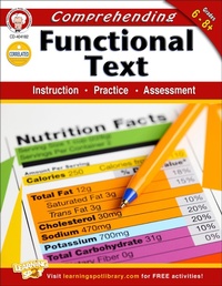 Enlarge image Cover: Comprehending Functional Text, Grades 6 - 8 - Mark Twain Media