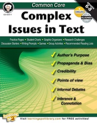 Enlarge image Cover: Common Core: Complex Issues in Text - Mark Twain Media
