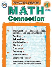 Enlarge image Cover: Math Connection, Grade 4 - Rainbow Bridge Publishing (UT)