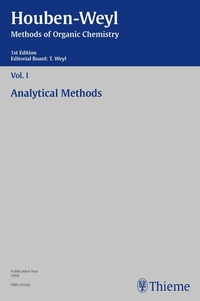 Abbildung von: Houben-Weyl Methods of Organic Chemistry Vol. I, 1st Edition - Thieme