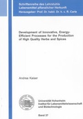 Cover: Development of Innovative, Energy-Efficient Processes for the Production of High Quality Herbs and Spices - Shaker