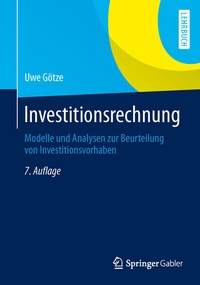 Abbildung von: Investitionsrechnung - Springer Gabler