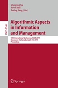 Cover: Algorithmic Aspects in Information and Management - Springer