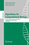 Cover: Algorithms for Computational Biology - Springer