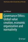 Cover: Governance Ethics: Global value creation, economic organization and normativity - Springer