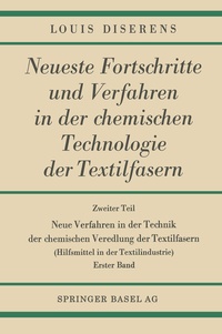 Abbildung von: Neue Verfahren in der Technik der chemischen Veredlung der Textilfasern - Springer