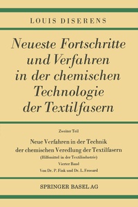 Abbildung von: Neue Verfahren in der Technik der chemischen Veredlung der Textilfasern - Springer