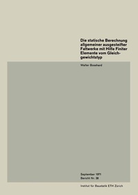 Abbildung von: Die statische Berechnung allgemeiner ausgesteifter Faltwerke mit Hilfe Finiter Elemente vom Gleichgewichtstyp - Springer