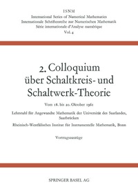 Abbildung von: 2. Colloquium Über Schaltkreis- und Schaltwerk-Theorie - Springer