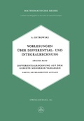 Cover: Vorlesungen &uuml;ber Differential- und Integralrechnung - Springer