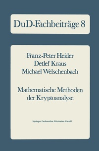 Abbildung von: Mathematische Methoden der Kryptoanalyse - Vieweg+Teubner Verlag