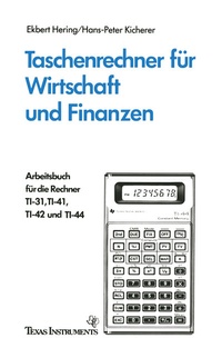 Abbildung von: Taschenrechner für Wirtschaft und Finanzen - Vieweg+Teubner Verlag