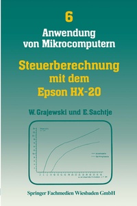 Abbildung von: Steuerberechnung mit dem Epson HX-20 - Vieweg+Teubner Verlag