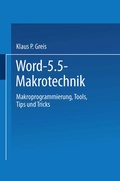 Cover: Word 5.5 Makrotechnik - Vieweg+Teubner Verlag