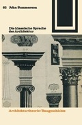 Cover: Die klassische Sprache der Architektur - Vieweg+Teubner Verlag