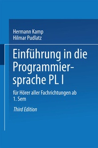 Enlarge image Cover: Einführung in die Programmiersprache PL/I - Vieweg+Teubner Verlag