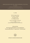 Cover: Untersuchung &uuml;ber Bindungsfestigkeiten innermolekularer Wasserstoffbr&uuml;cken in organischen Verbindungen - VS Verlag f&uuml;r Sozialwissenschaften
