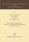 Cover: &Uuml;ber die chemische Modifizierung von Polyacrylnitril und entsprechenden Modellsubstanzen sowie deren Darstellung - VS Verlag f&uuml;r Sozialwissenschaften