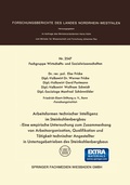Cover: Arbeitsformen technischer Intelligenz im Steinkohlenbergbau - VS Verlag f&uuml;r Sozialwissenschaften