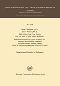 Cover: Experimental Studies of Shiftwork - VS Verlag f&uuml;r Sozialwissenschaften
